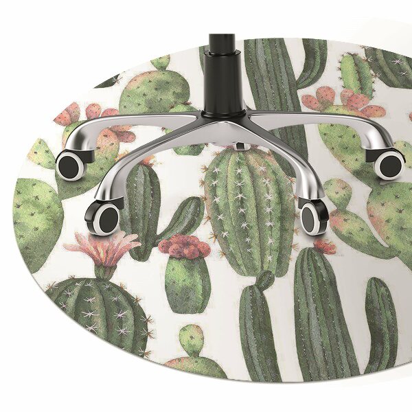 Tapis fauteuil bureau do biura Cactus avec des pointes