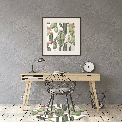 Tapis fauteuil bureau do biura Cactus avec des pointes