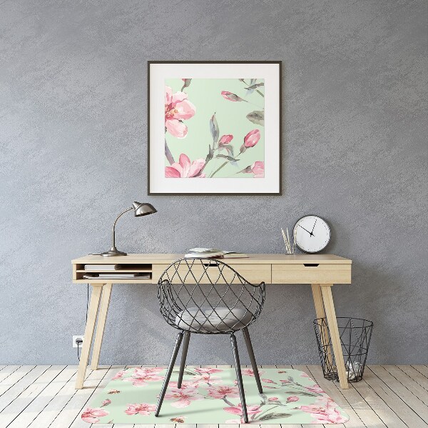 Tapis de chaise fleurs de cerisier