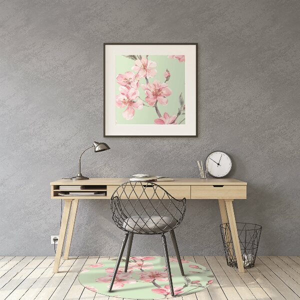 Tapis de chaise fleurs de cerisier