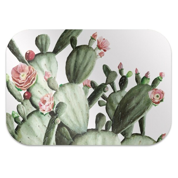 Tapis de chaise de bureau Cactus
