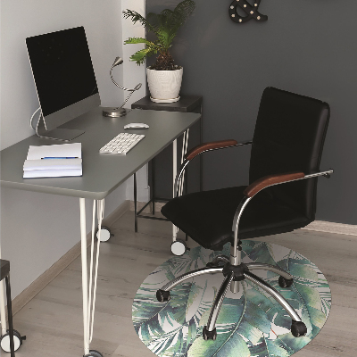 Tapis pour chaise de bureau Feuilles de palmier