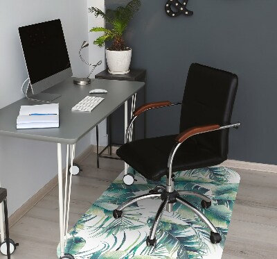 Tapis pour chaise de bureau Feuilles de palmier