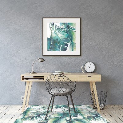 Tapis pour chaise de bureau Feuilles de palmier