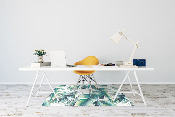 Tapis pour chaise de bureau Feuilles de palmier