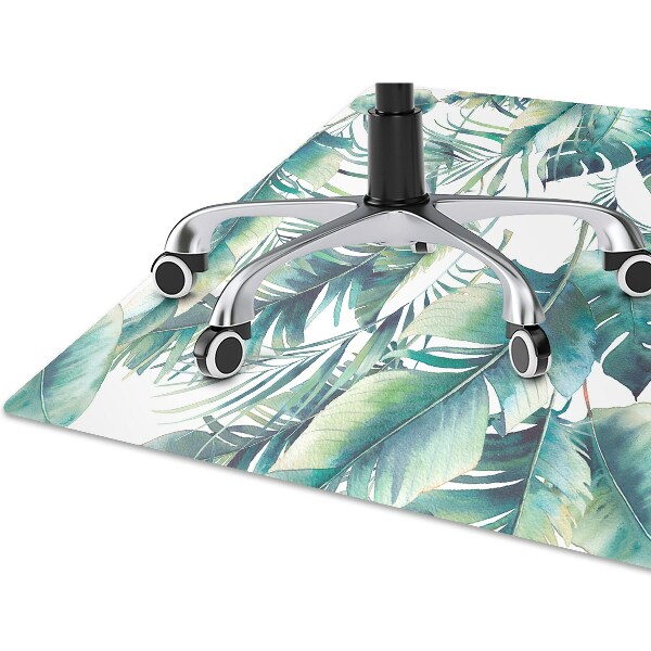 Tapis pour chaise de bureau Feuilles de palmier