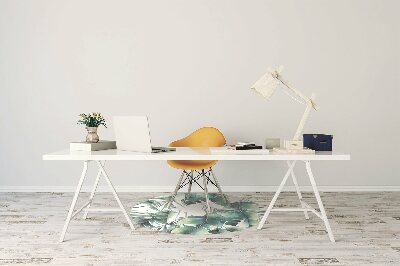 Tapis pour chaise de bureau Feuilles de palmier