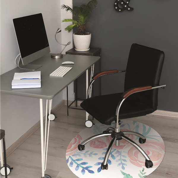 Tapis de chaise Fleurs lumineuses