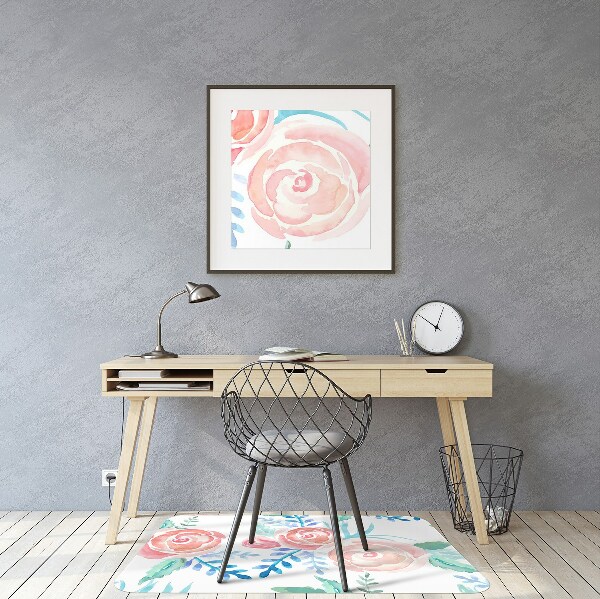 Tapis de chaise Fleurs lumineuses
