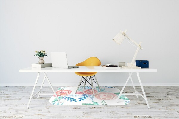 Tapis de chaise Fleurs lumineuses
