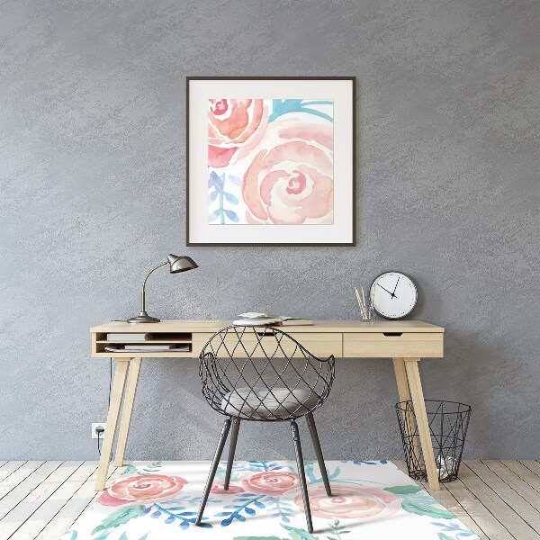 Tapis de chaise Fleurs lumineuses