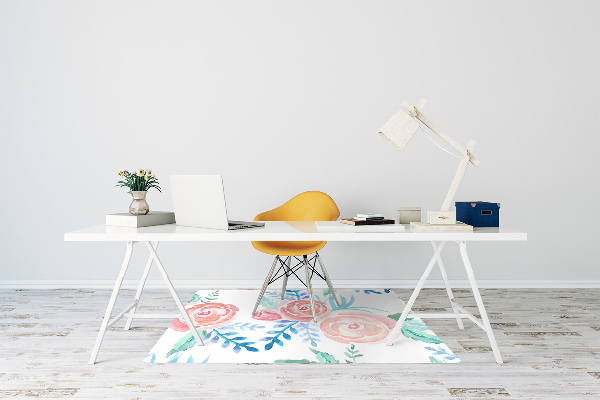 Tapis de chaise Fleurs lumineuses