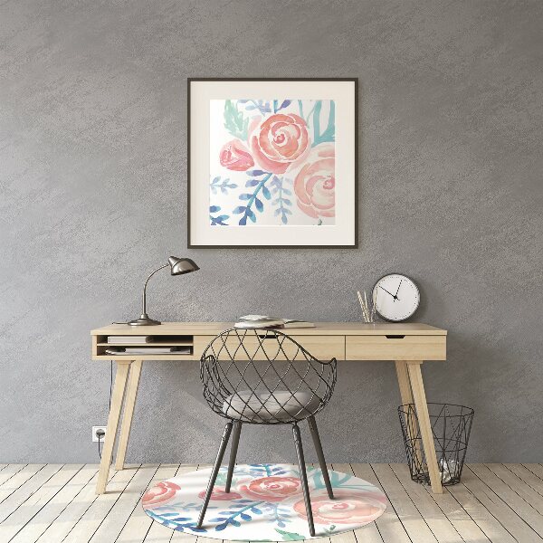 Tapis de chaise Fleurs lumineuses