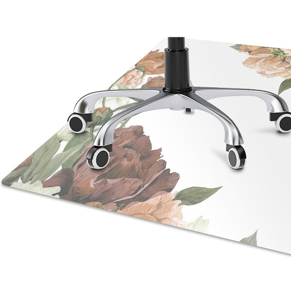 Tapis de chaise de bureau Pivoines vintage