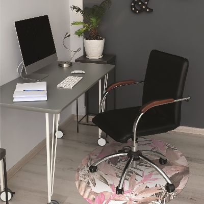 Tapis pour chaise de bureau Rose tropical