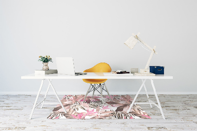 Tapis pour chaise de bureau Rose tropical