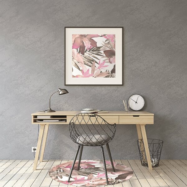 Tapis pour chaise de bureau Rose tropical