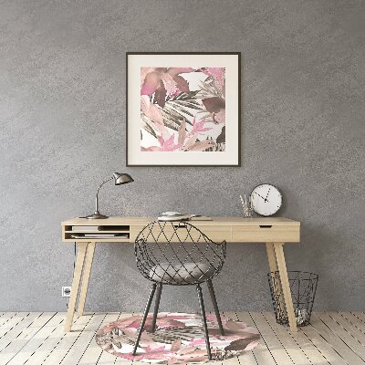 Tapis pour chaise de bureau Rose tropical