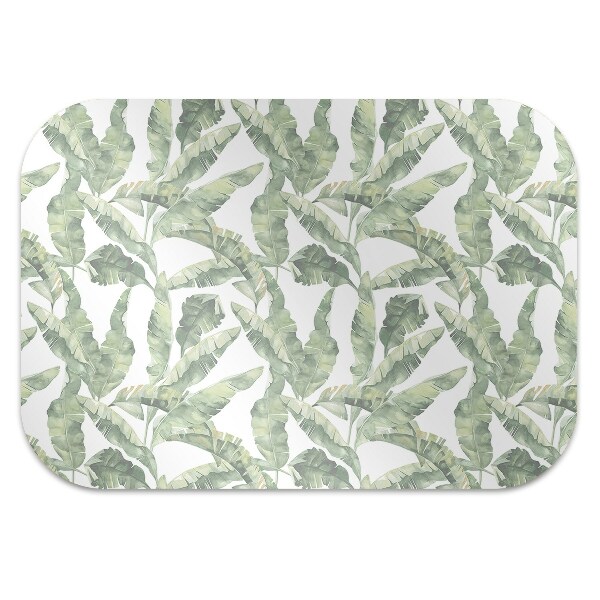 Tapis de chaise de bureau Feuilles de banane