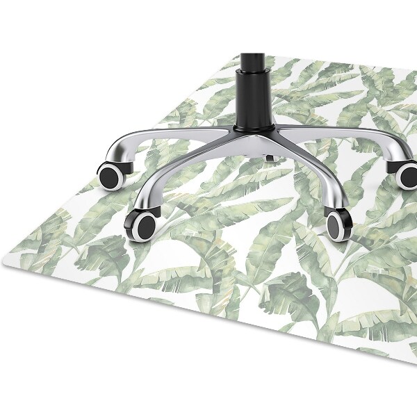 Tapis de chaise de bureau Feuilles de banane
