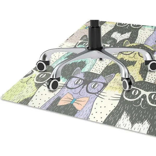 Tapis protège sol Chats dans des lunettes