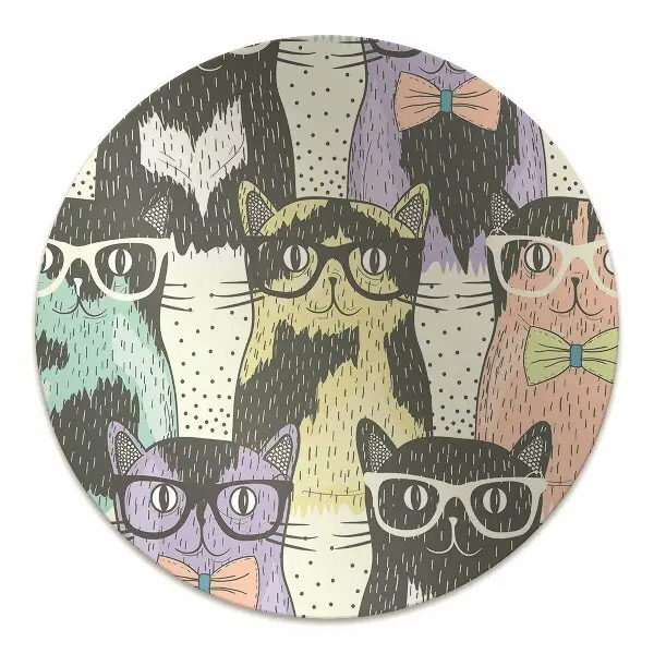 Tapis protège sol Chats dans des lunettes