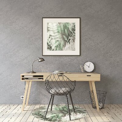 Tapis fauteuil bureau do biura Feuilles de tropique