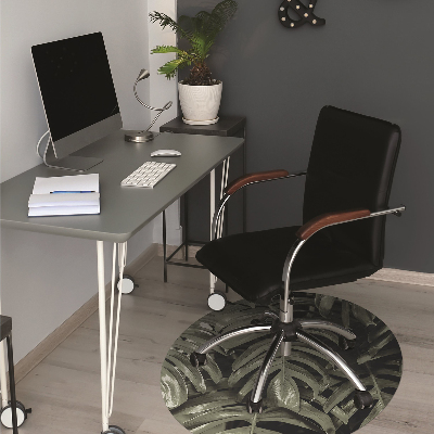 Tapis pour chaise de bureau Feuilles de banane