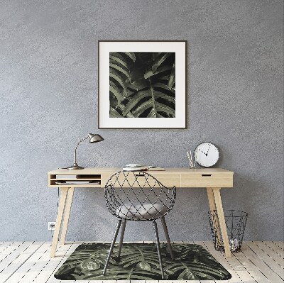 Tapis pour chaise de bureau Feuilles de banane