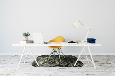 Tapis pour chaise de bureau Feuilles de banane