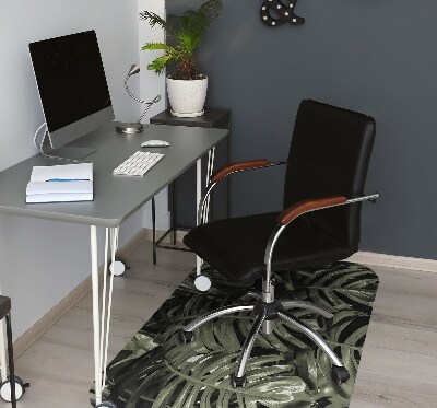 Tapis pour chaise de bureau Feuilles de banane