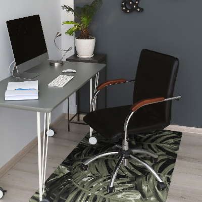 Tapis pour chaise de bureau Feuilles de banane