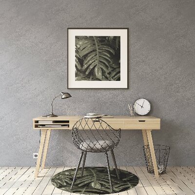 Tapis pour chaise de bureau Feuilles de banane