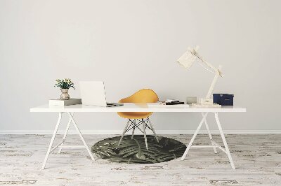 Tapis pour chaise de bureau Feuilles de banane