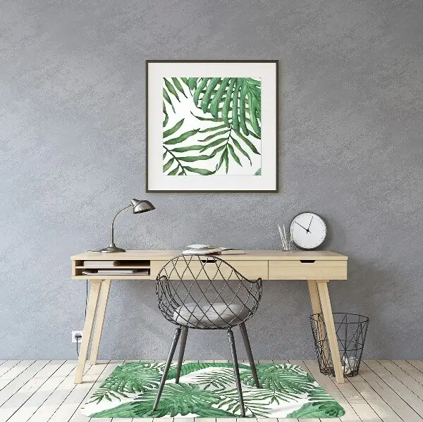 Tapis bureau Feuilles de palmier