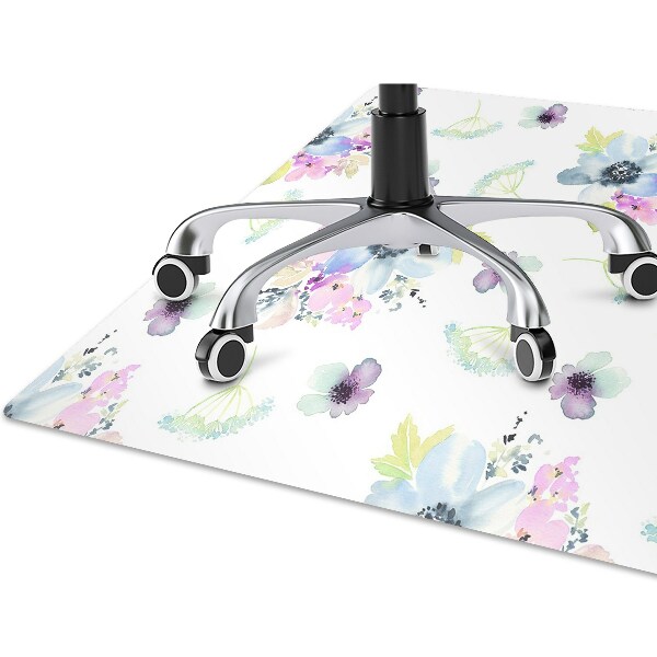 Tapis protège sol Fleurs pourpres