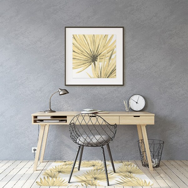 Tapis fauteuil bureau do biura Feuilles tropicales