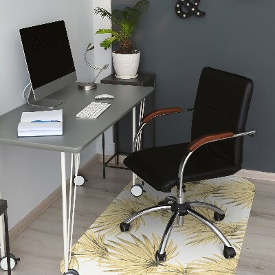 Tapis fauteuil bureau do biura Feuilles tropicales