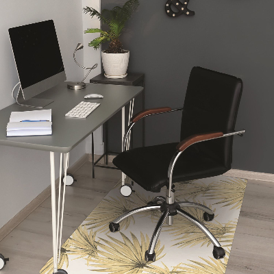 Tapis fauteuil bureau do biura Feuilles tropicales