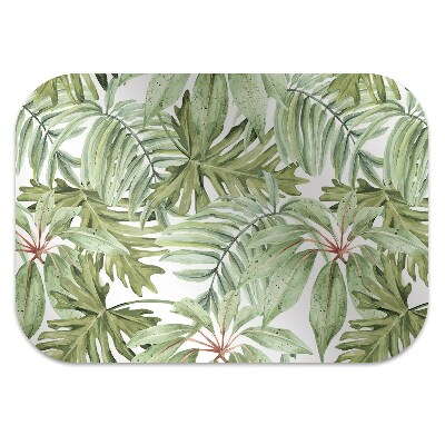 Tapis fauteuil bureau do biura Feuilles tropicales