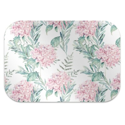 Tapis pour chaise de bureau Fleurs roses claires