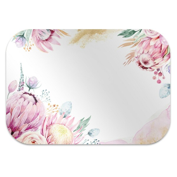 Tapis pour chaise de bureau Cadre floral