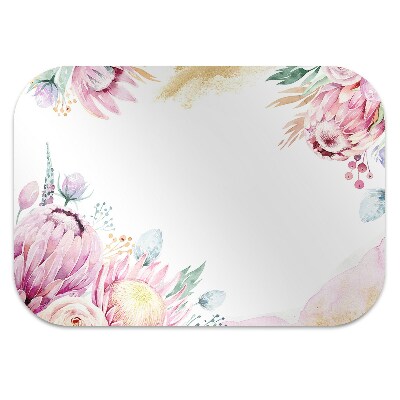 Tapis pour chaise de bureau Cadre floral