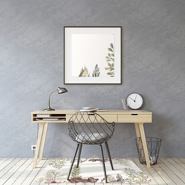 Tapis de chaise Fleurs de terrain
