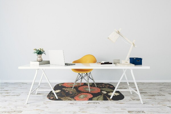 Tapis de chaise Fleurs rétro