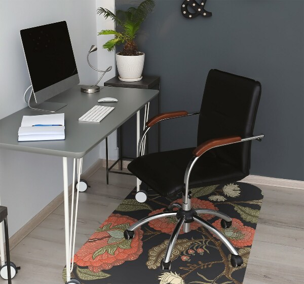 Tapis de chaise Fleurs rétro