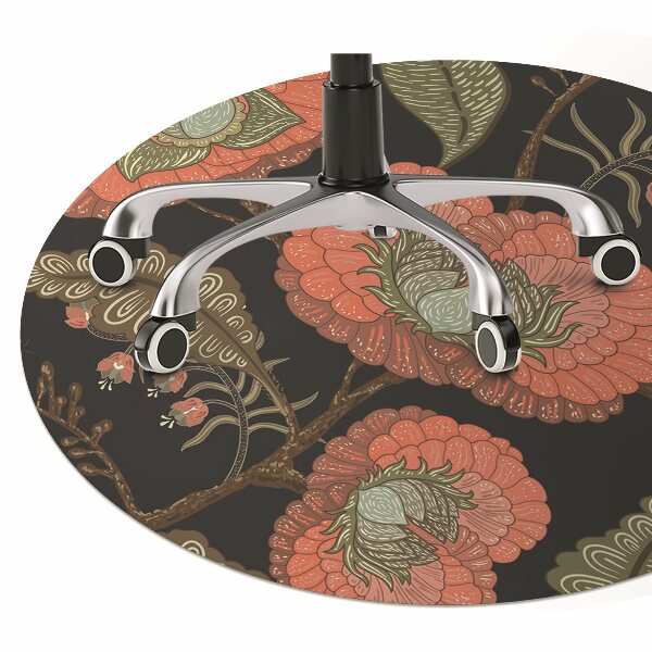 Tapis de chaise Fleurs rétro