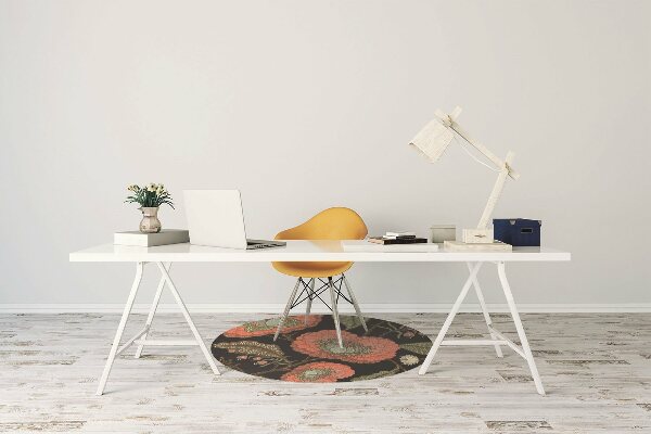 Tapis de chaise Fleurs rétro