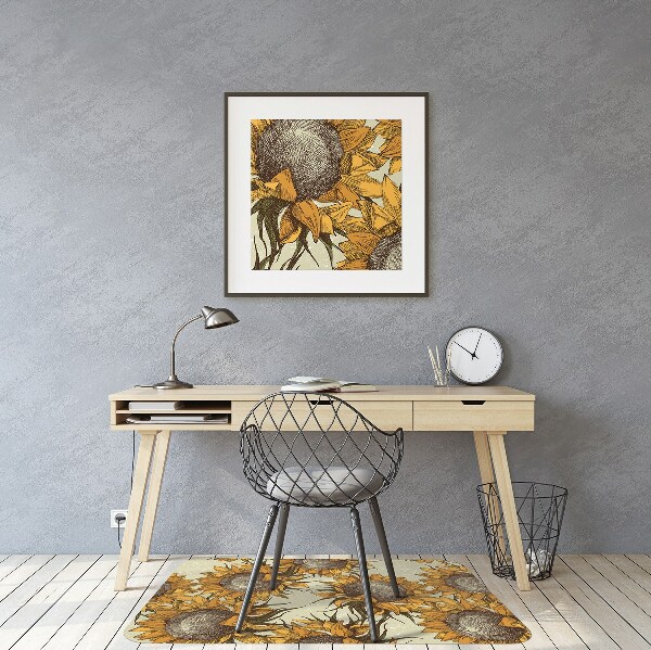 Tapis fauteuil bureau do biura Tournesols rétro