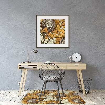 Tapis fauteuil bureau do biura Tournesols rétro